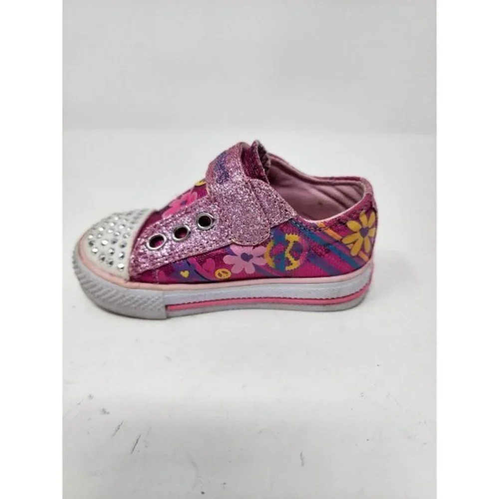 Sketchers Twinkle Toes‎ Funkadelic Girls 5.5 Light Up Trainers